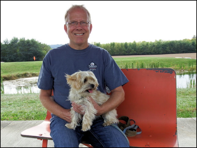 Jim and Macy at the farm show