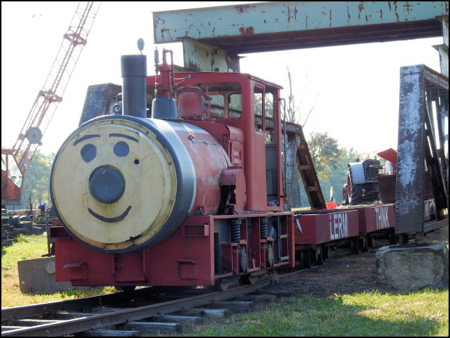 The coal train aproaches.