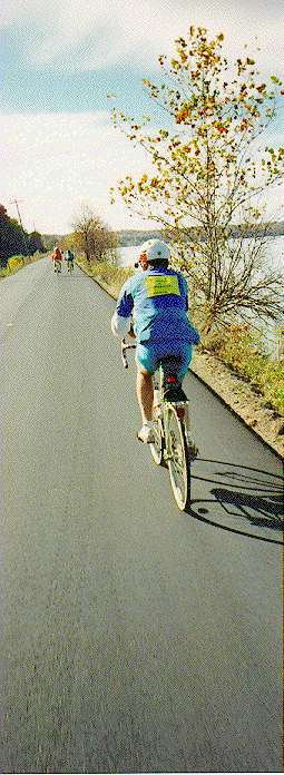 Along Lake Lemon we rode. Hilly Hundred.