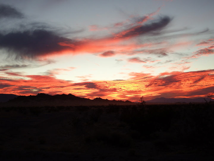 So ends another day in the desert.