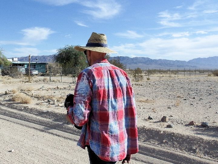 Dave with Eipiphany Acres in the background.