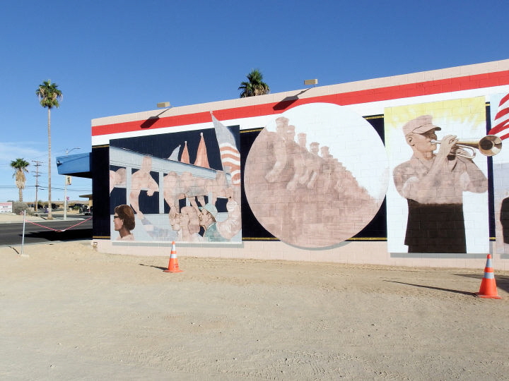 Desert Cycle Works Mural - west wall
